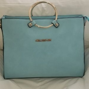 Ladies Leather Converible Satchel Handbag